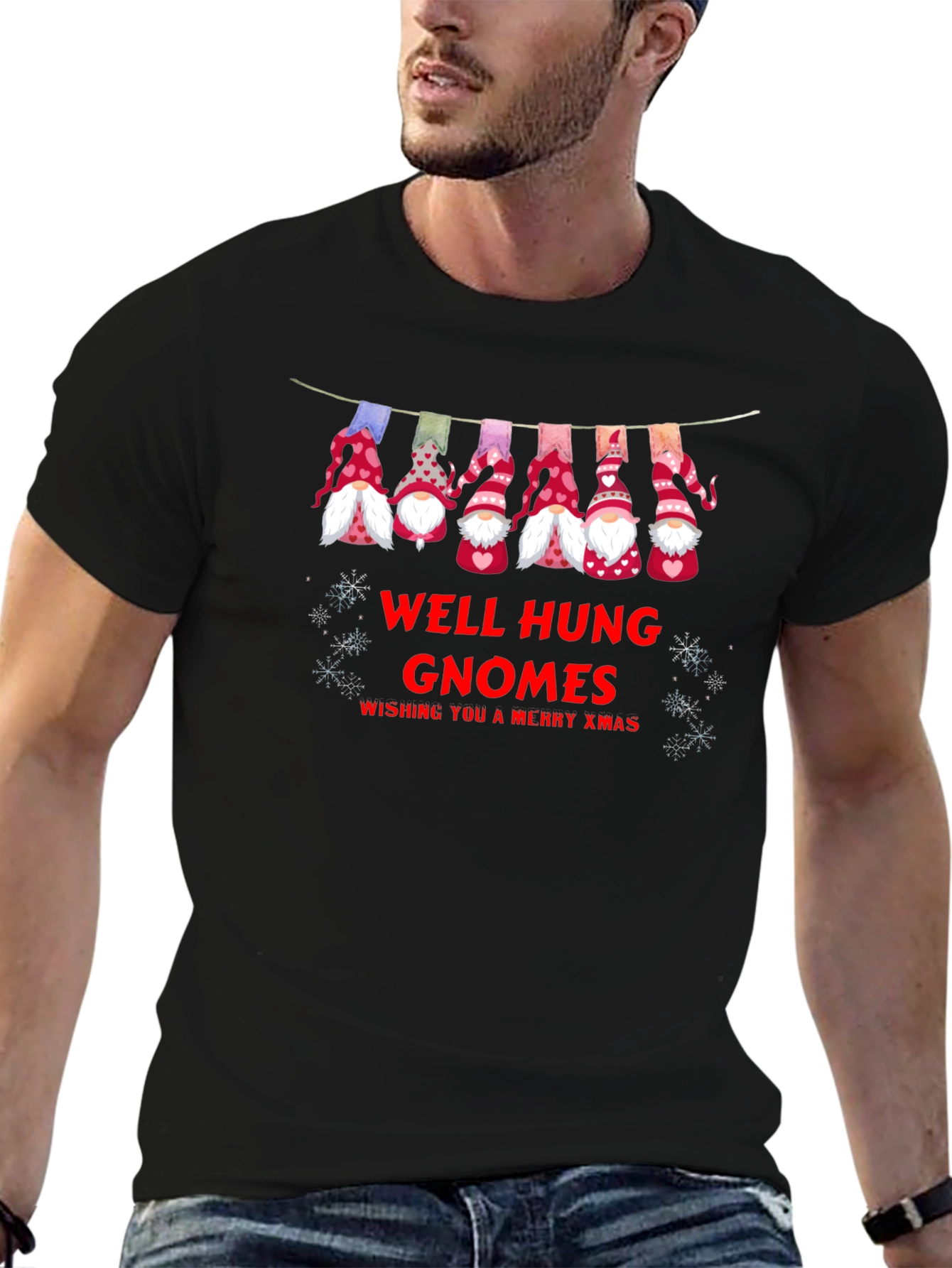 Well Hung Gnomes Merry Xmas Holiday T-Shirt