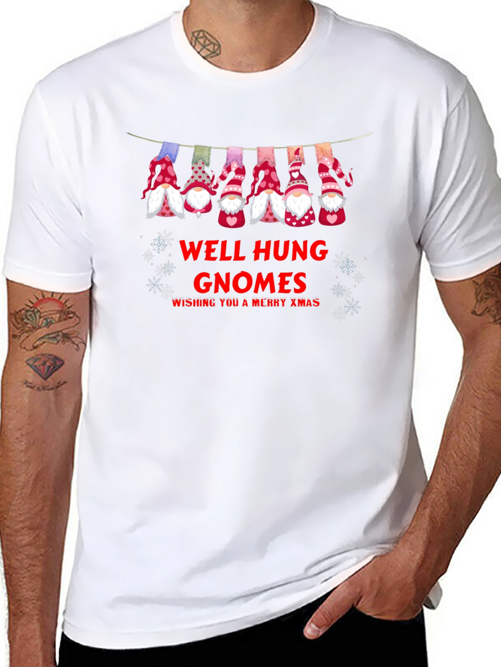 Well Hung Gnomes Merry Xmas Holiday T-Shirt
