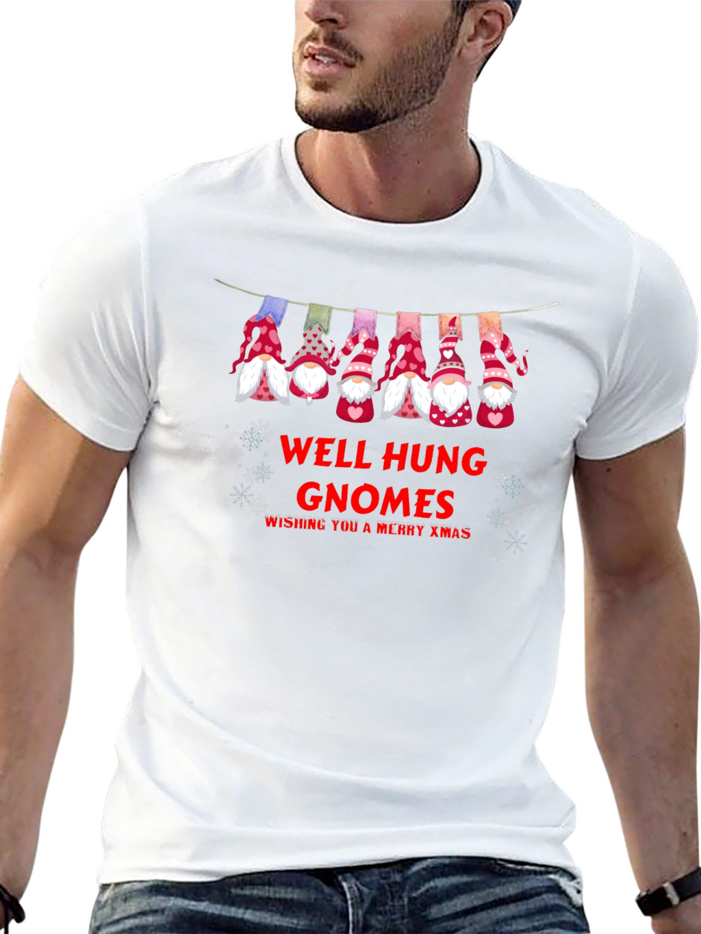 Well Hung Gnomes Merry Xmas Holiday T-Shirt