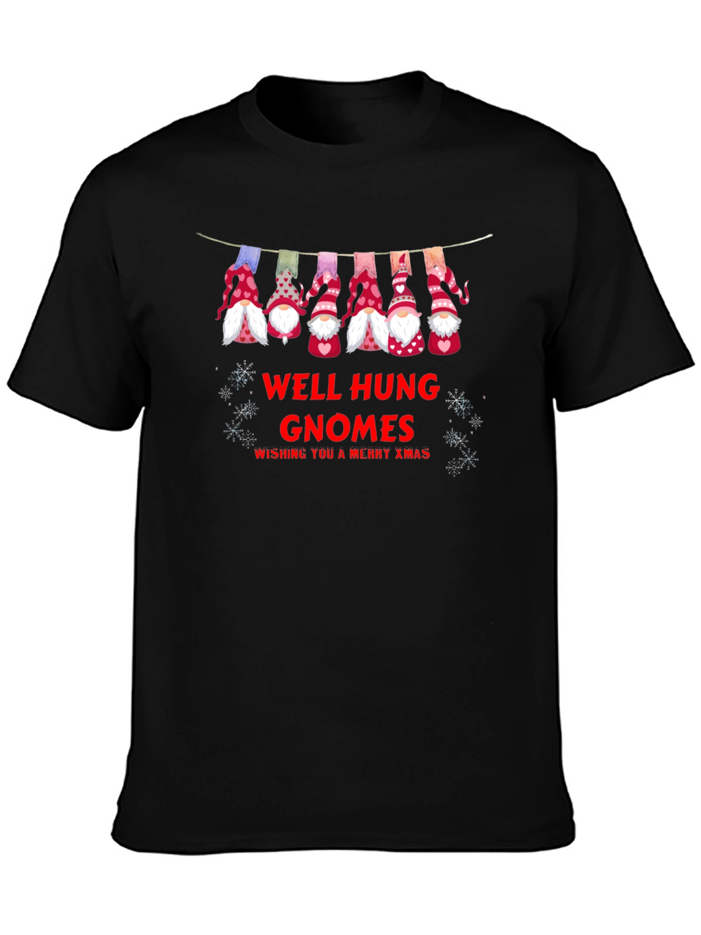 Well Hung Gnomes Merry Xmas Holiday T-Shirt