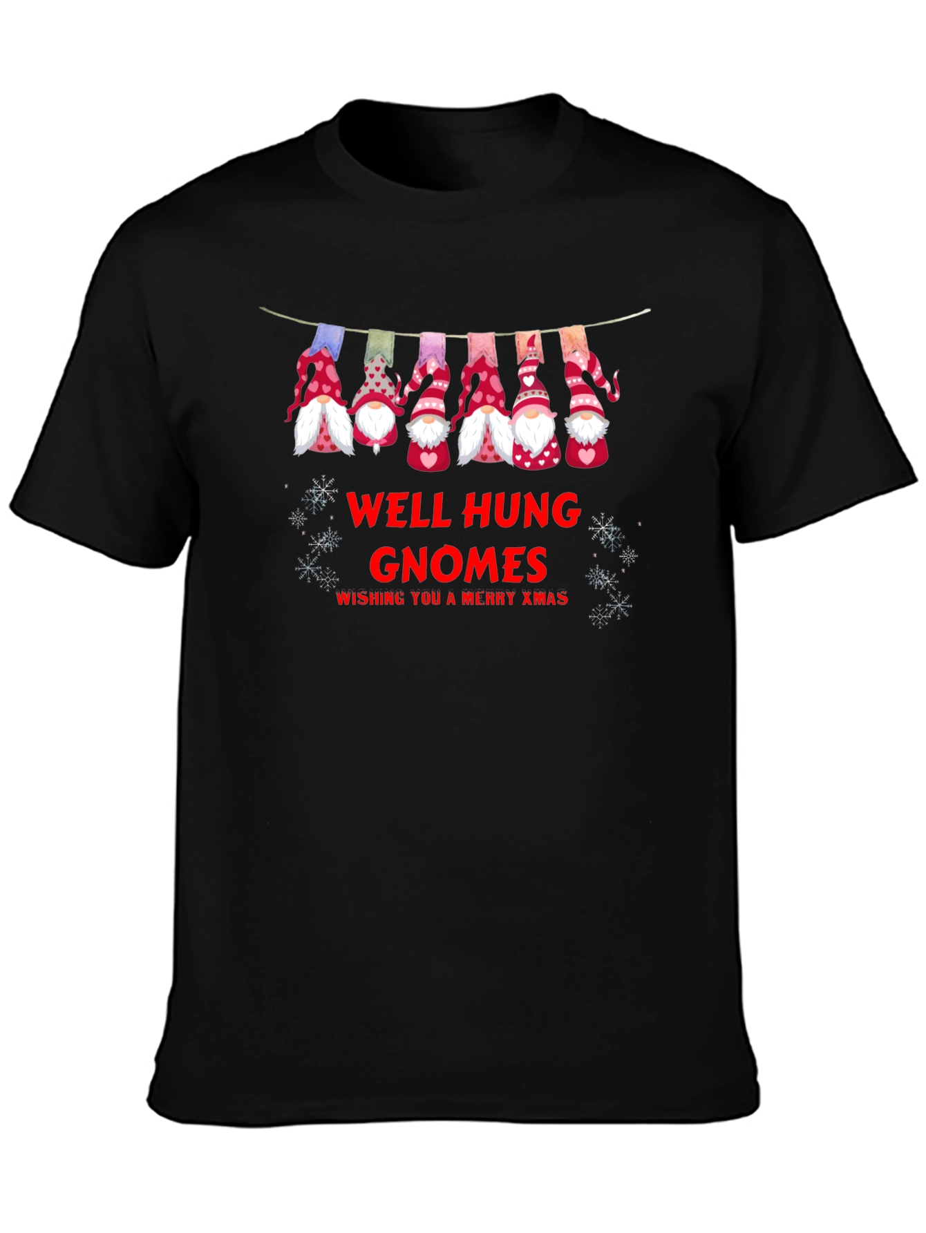 Well Hung Gnomes Merry Xmas Holiday T-Shirt