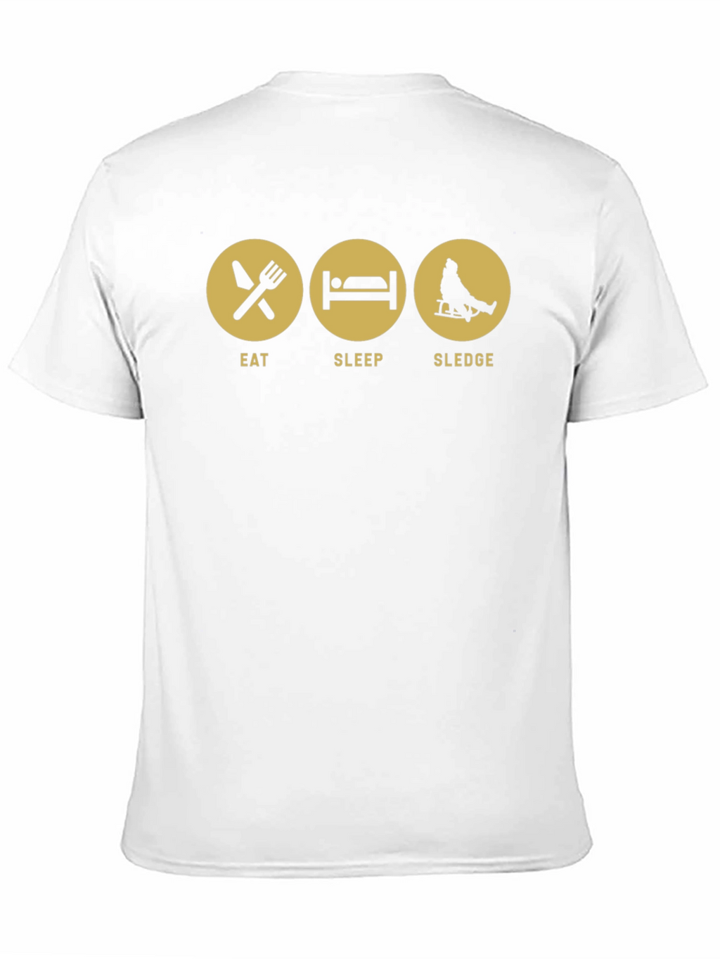 Eat Sleep Sledge Black Graphic Tee