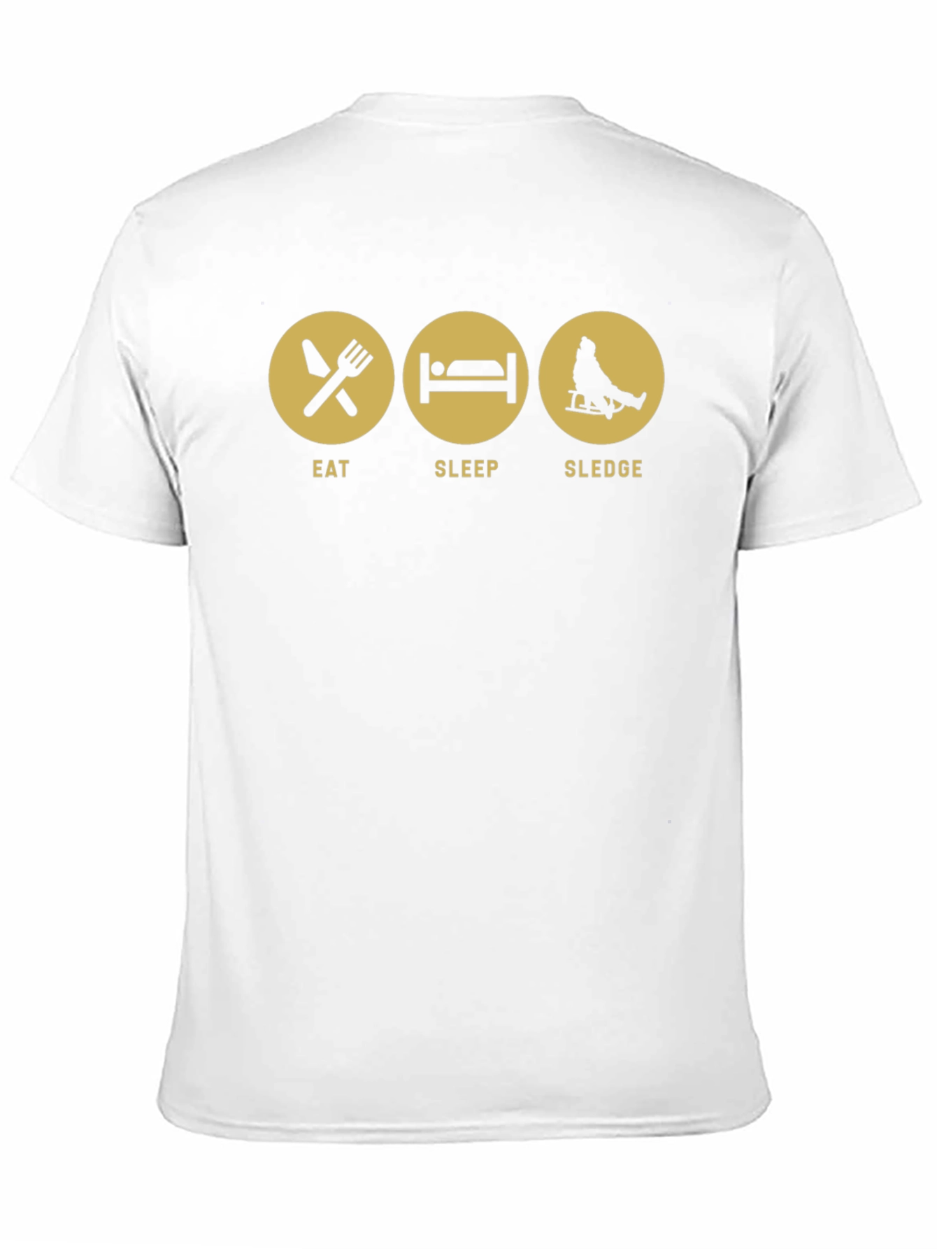 Eat Sleep Sledge Black Graphic Tee