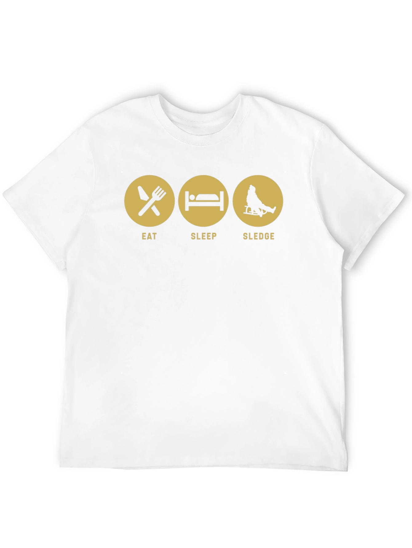 Eat Sleep Sledge Black Graphic Tee