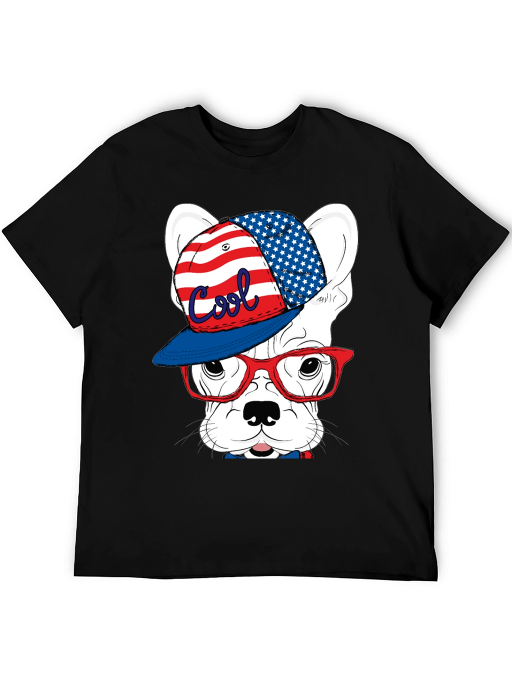 Cool Patriotic Dog T-Shirt