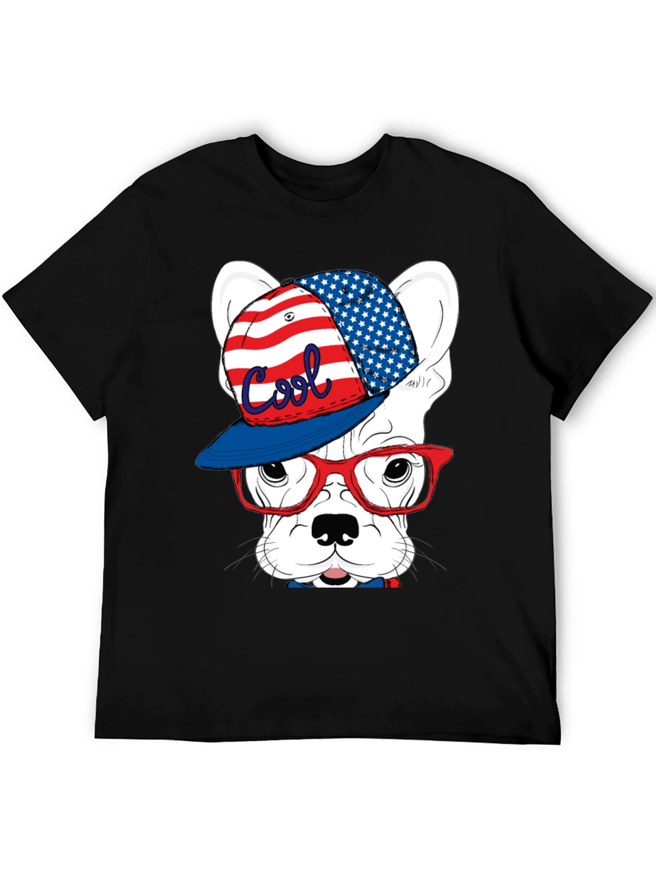 Cool Patriotic Dog T-Shirt
