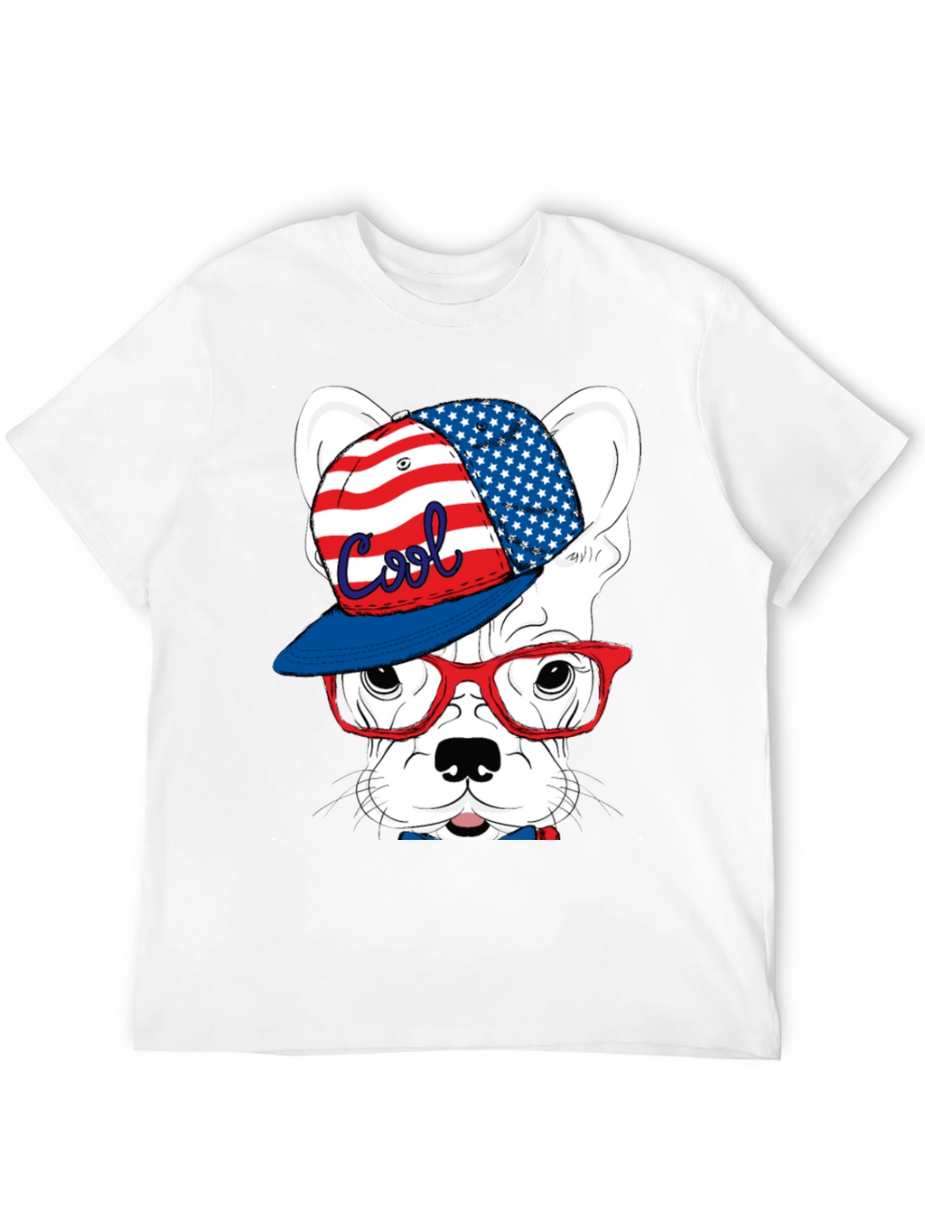 Cool Patriotic Dog T-Shirt