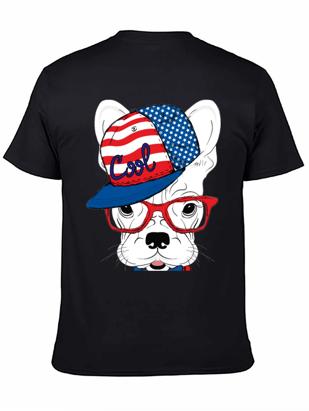 Cool Patriotic Dog T-Shirt