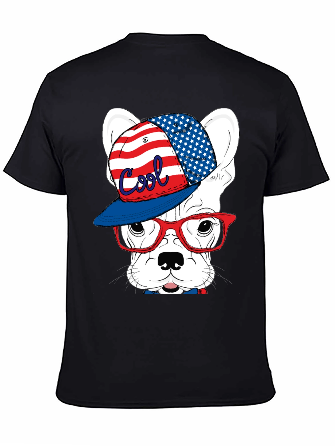 Cool Patriotic Dog T-Shirt