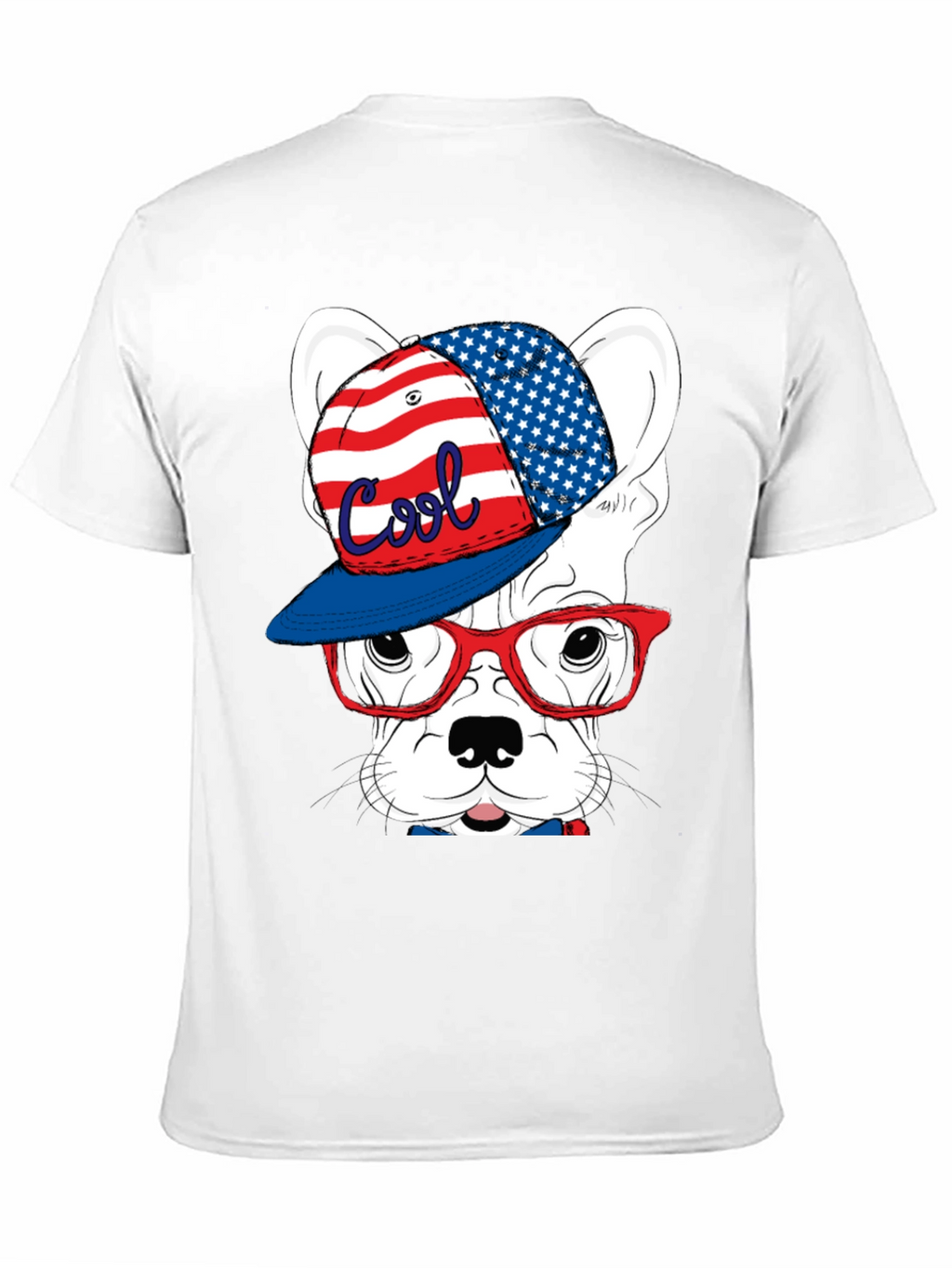 Cool Patriotic Dog T-Shirt