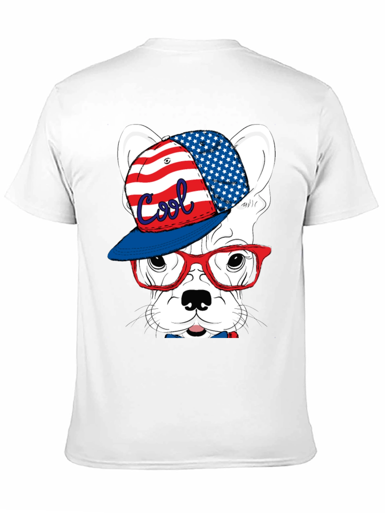 Cool Patriotic Dog T-Shirt