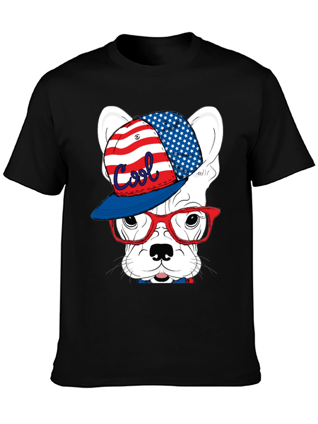 Cool Patriotic Dog T-Shirt