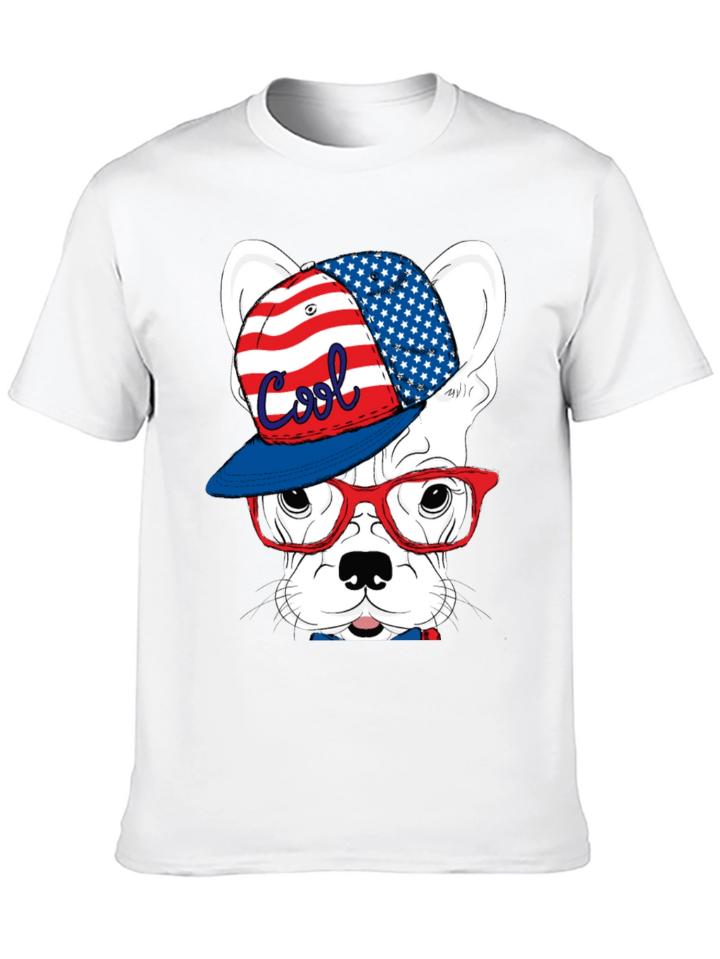 Cool Patriotic Dog T-Shirt