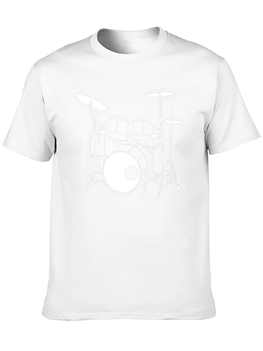 Drum Set Graphic Tee - Rock Music T-Shirt