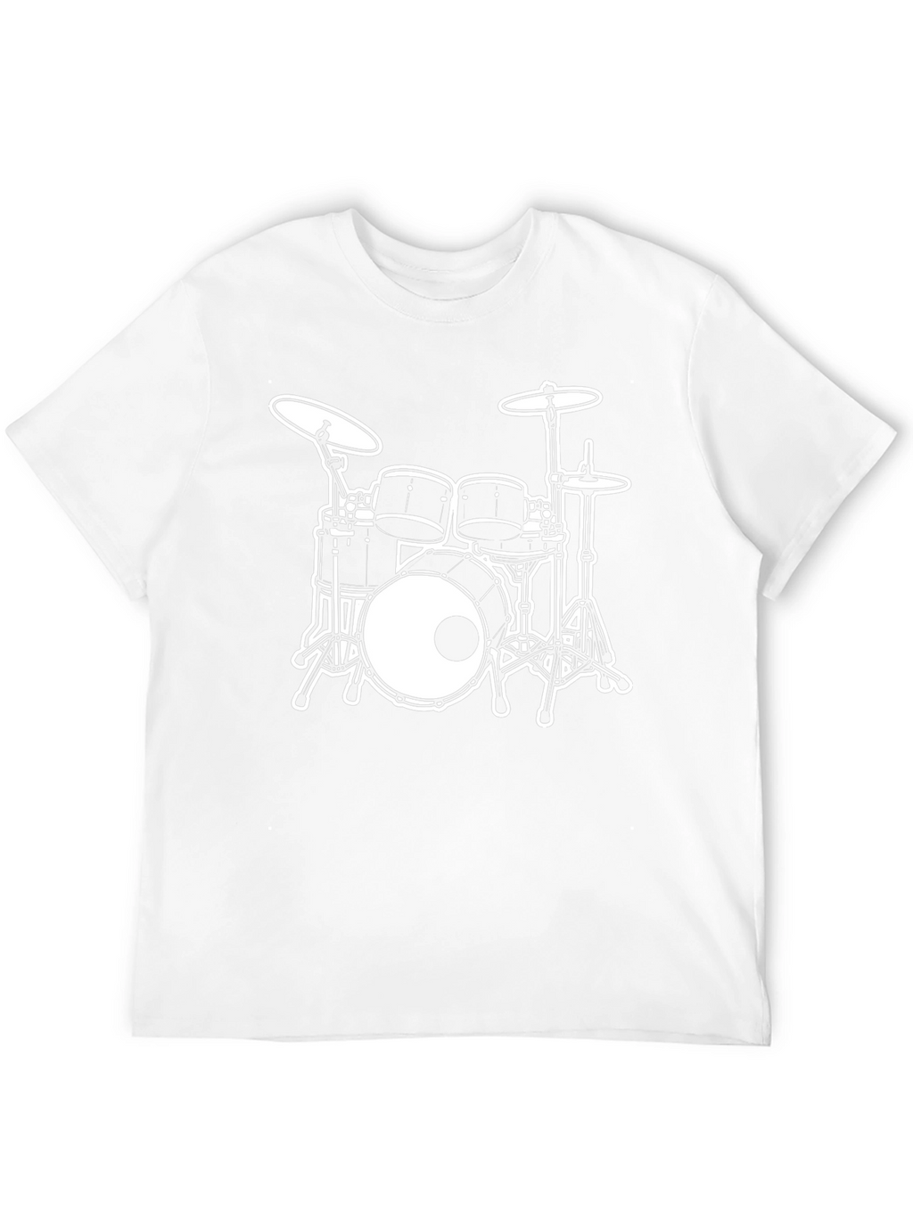 Drum Set Graphic Tee - Rock Music T-Shirt