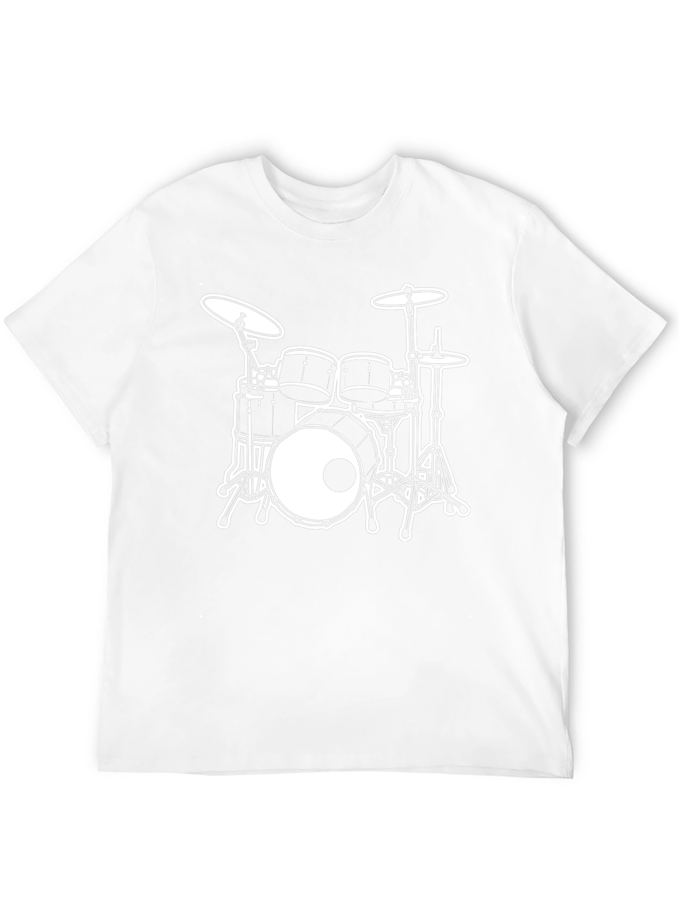 Drum Set Graphic Tee - Rock Music T-Shirt