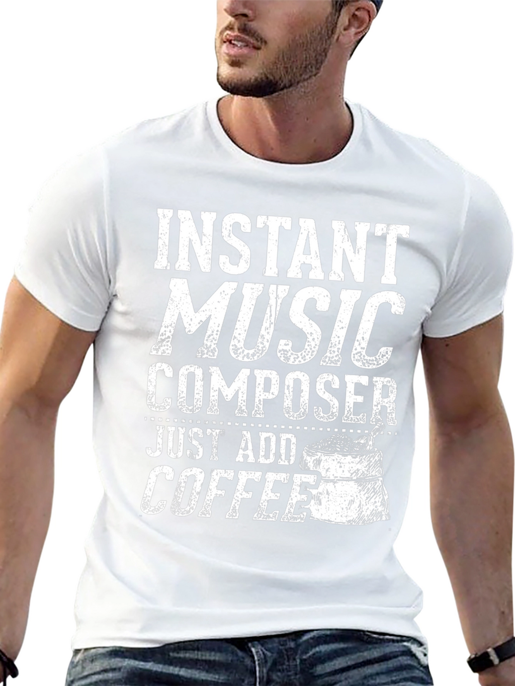 Instant Music Composer T-Shirt - Add Coffee!