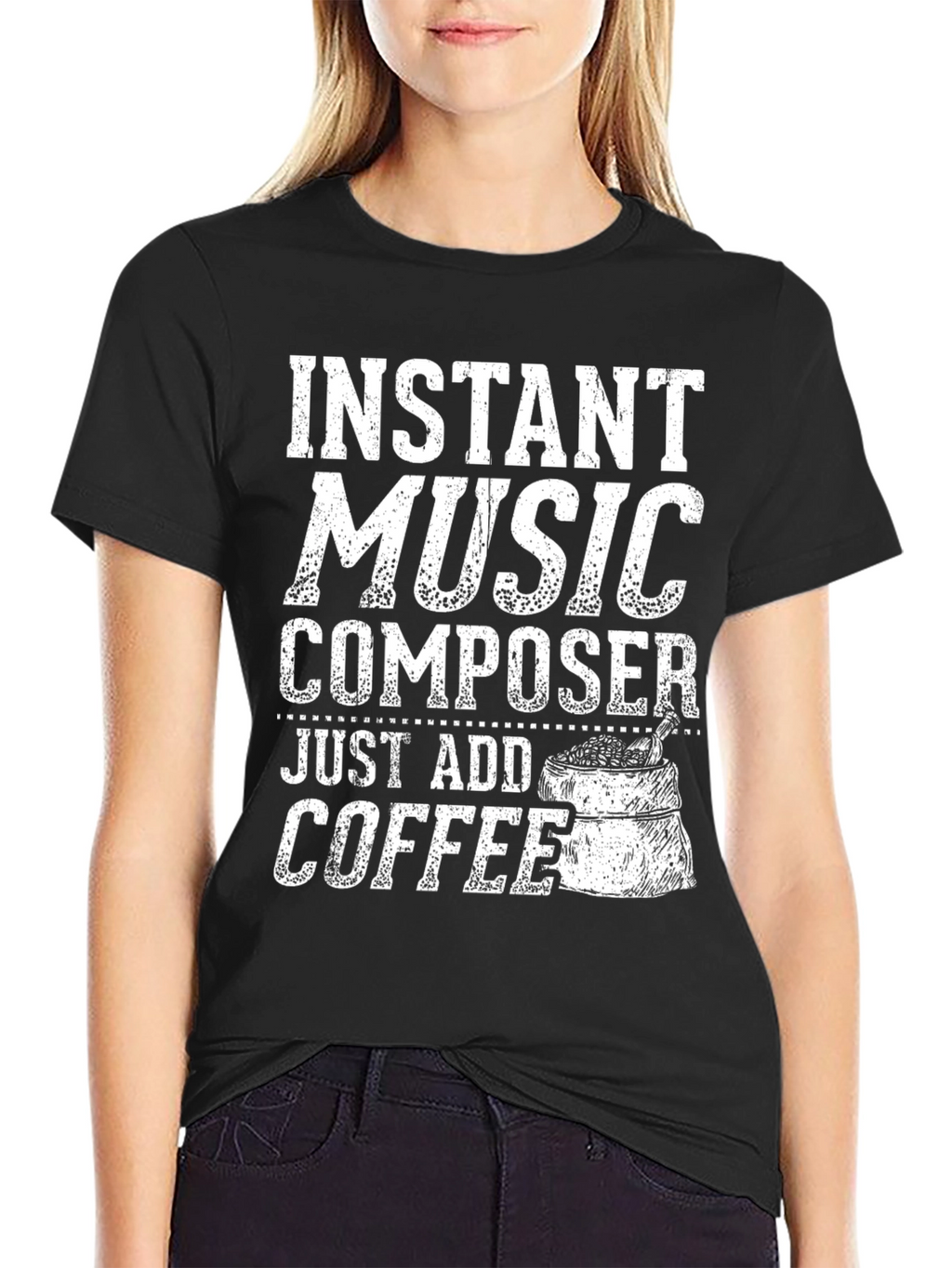 Instant Music Composer T-Shirt - Add Coffee!