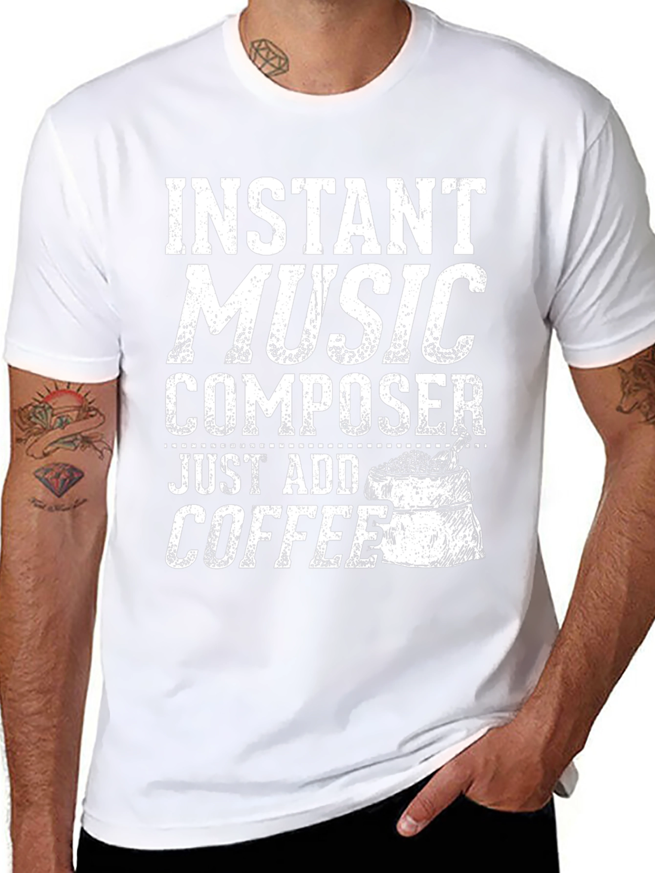 Instant Music Composer T-Shirt - Add Coffee!
