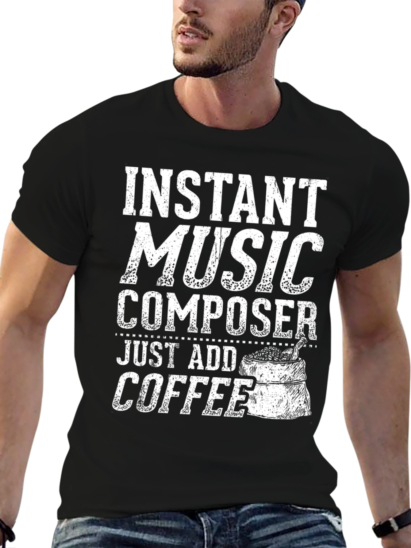 Instant Music Composer T-Shirt - Add Coffee!