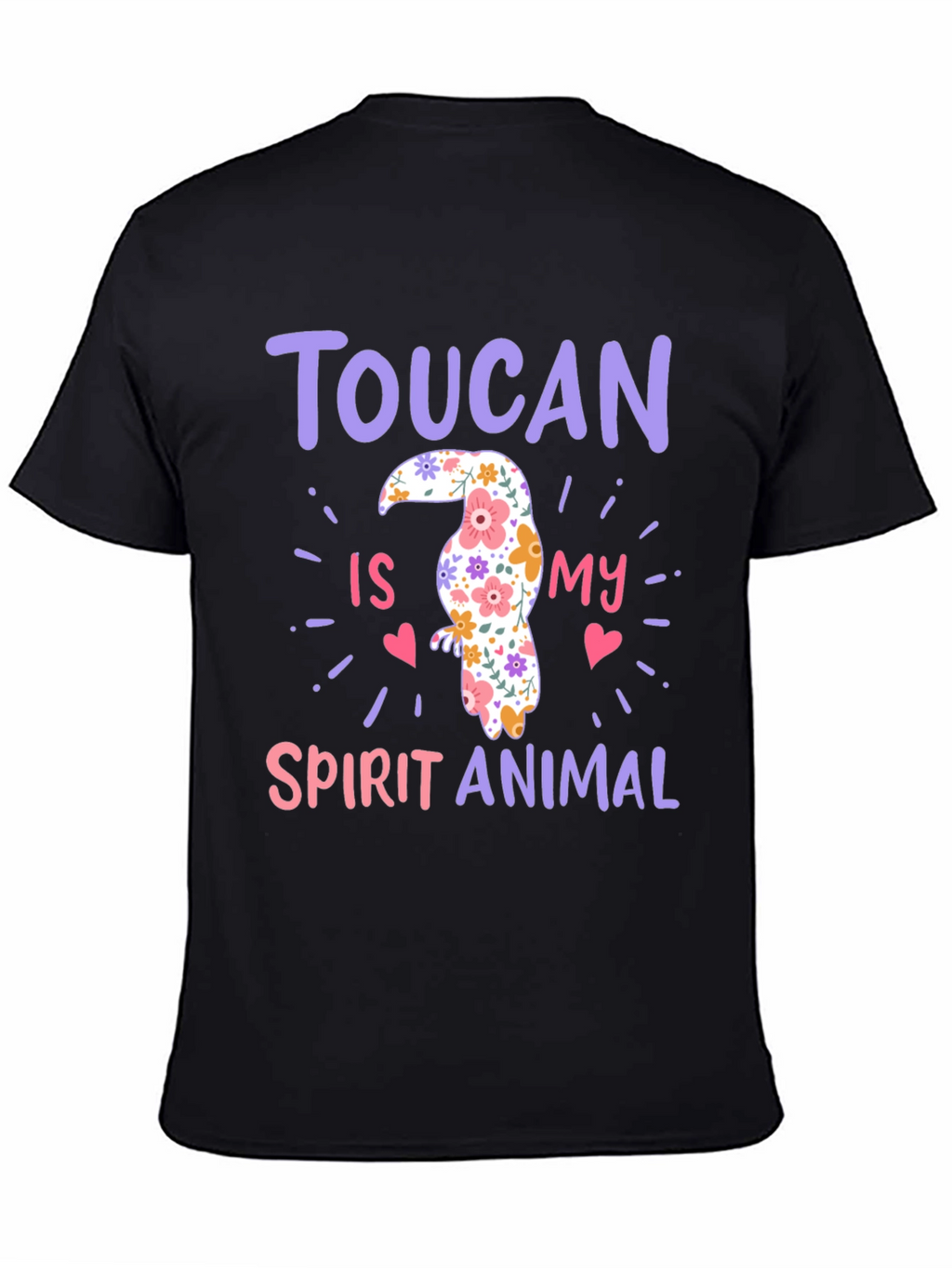 Toucan Spirit Animal Graphic Tee - Black