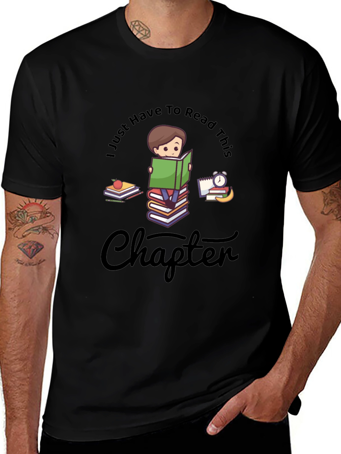 Bookworm T-Shirt: I Just Have to Read This Chapter!