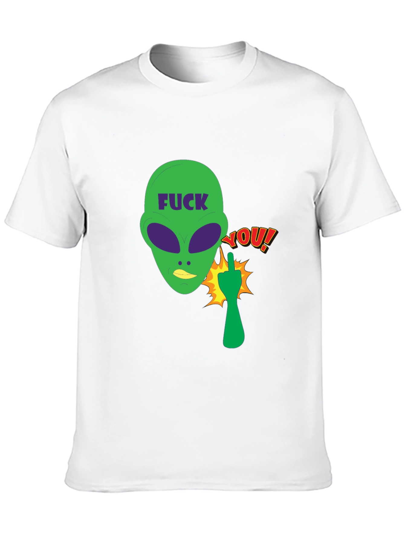 Offensive Alien Graphic Tee - Black