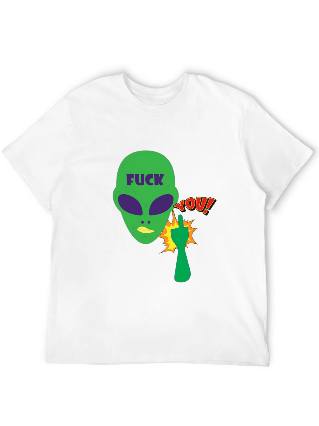 Offensive Alien Graphic Tee - Black