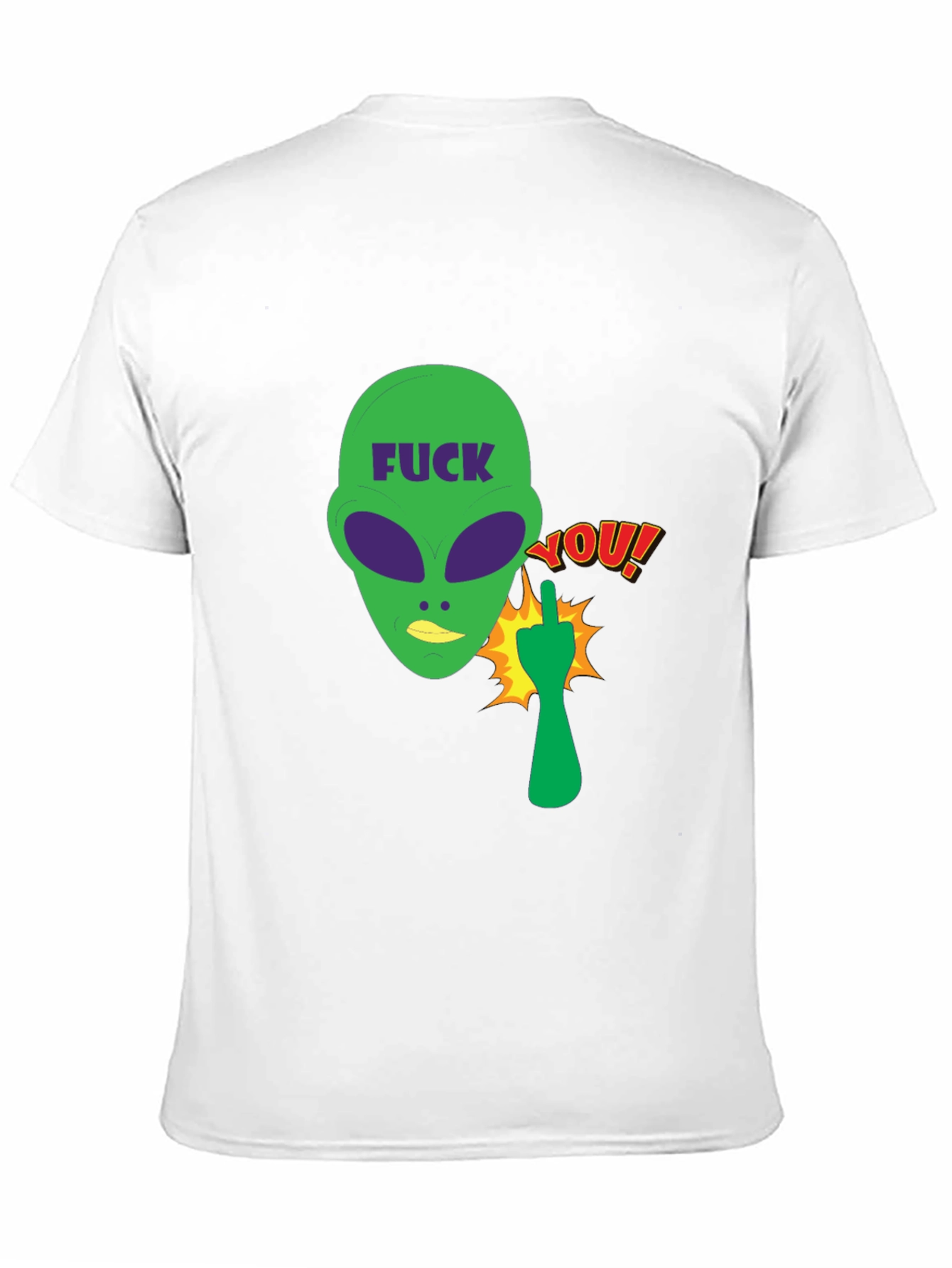 Offensive Alien Graphic Tee - Black