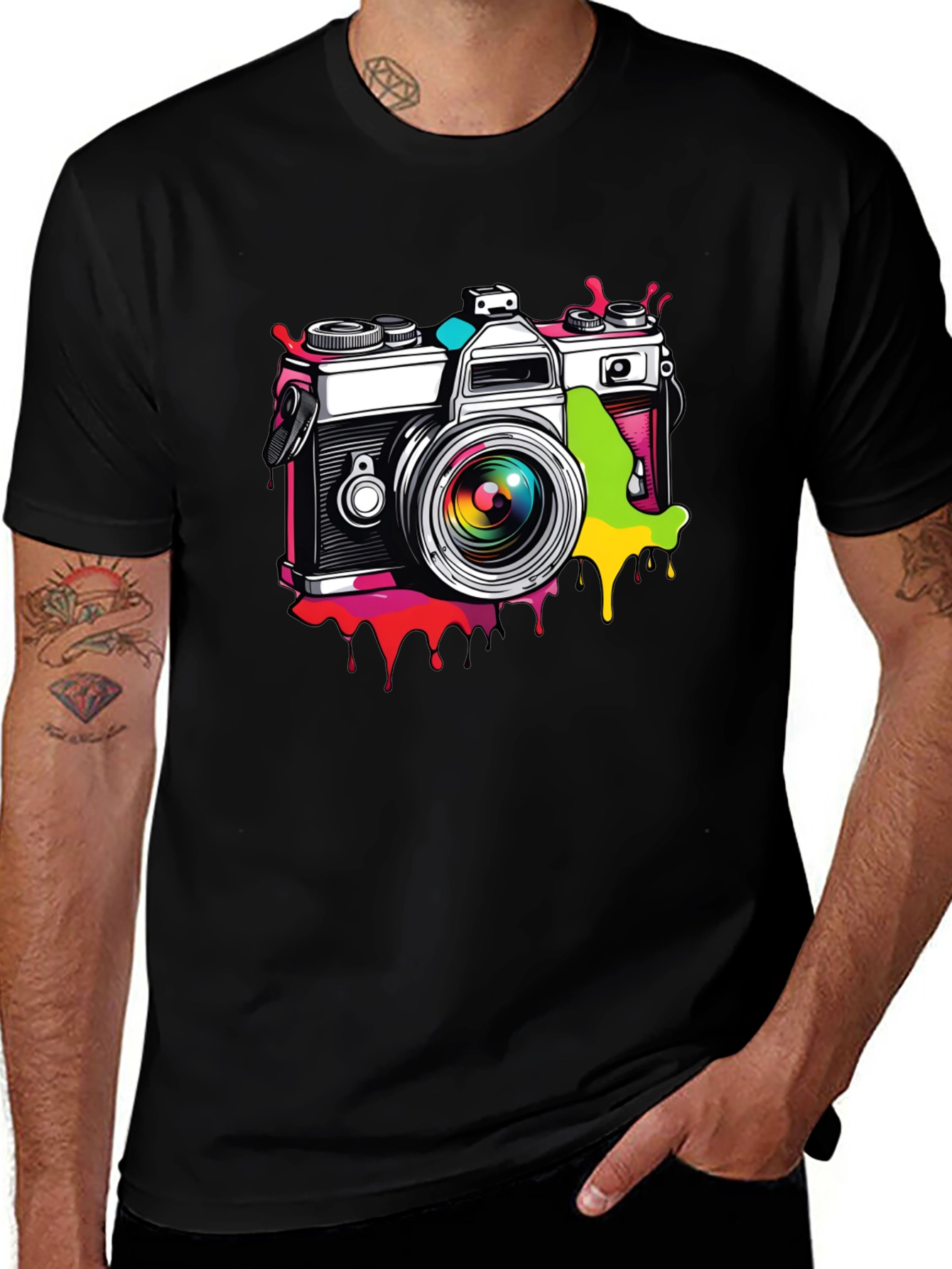 Retro Camera Graphic T-Shirt - Stylish & Unique