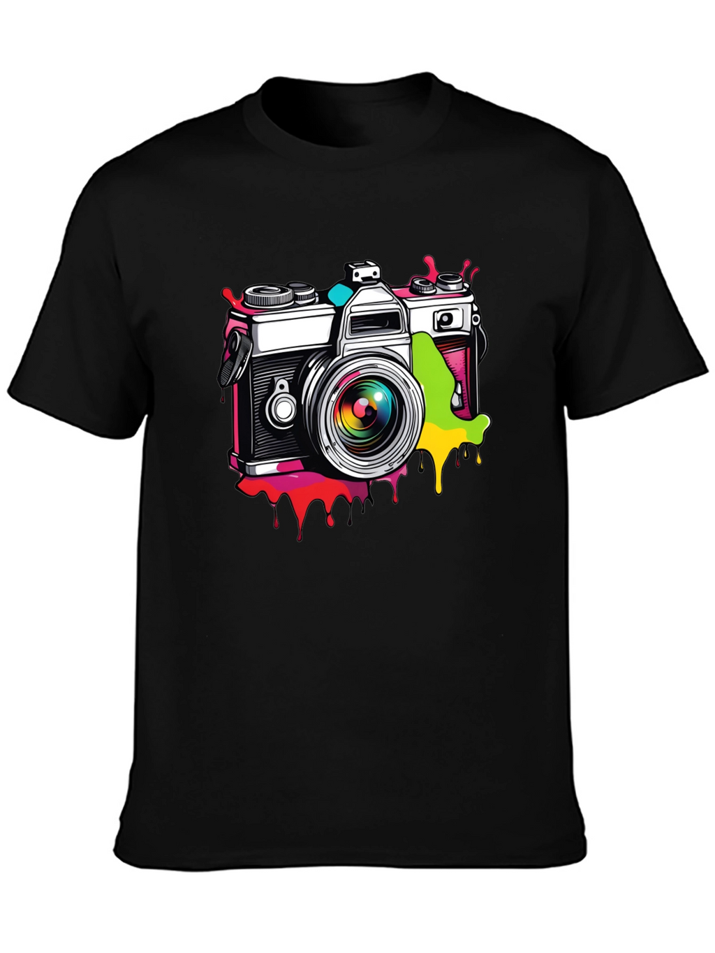 Retro Camera Graphic T-Shirt - Stylish & Unique