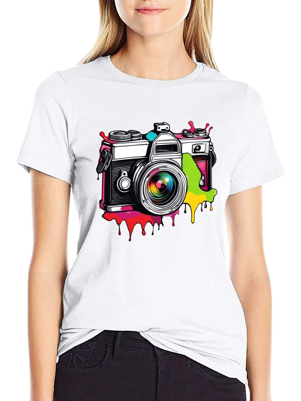 Retro Camera Graphic T-Shirt - Stylish & Unique