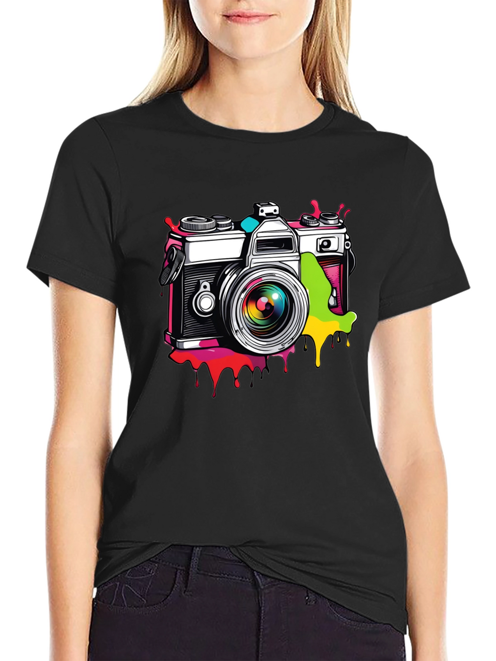Retro Camera Graphic T-Shirt - Stylish & Unique