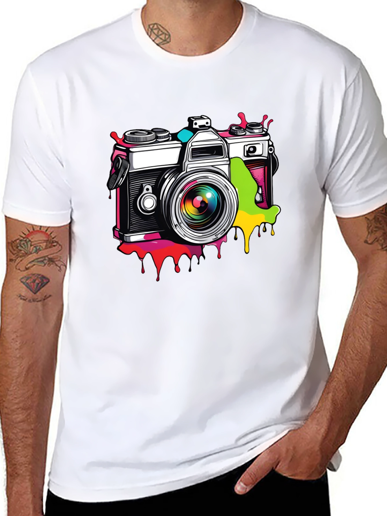 Retro Camera Graphic T-Shirt - Stylish & Unique