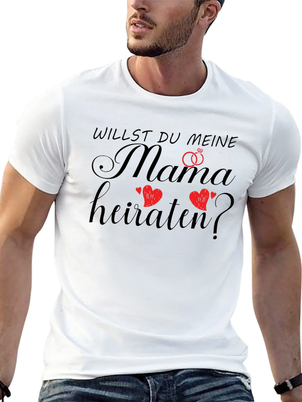 Willst Du Meine Mama Heiraten? Black T-Shirt