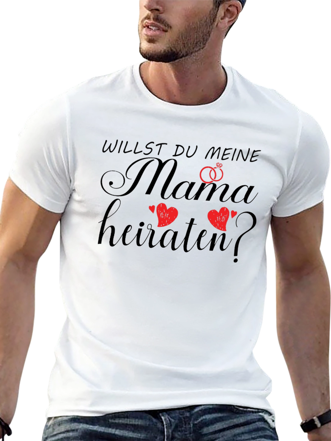 Willst Du Meine Mama Heiraten? Black T-Shirt