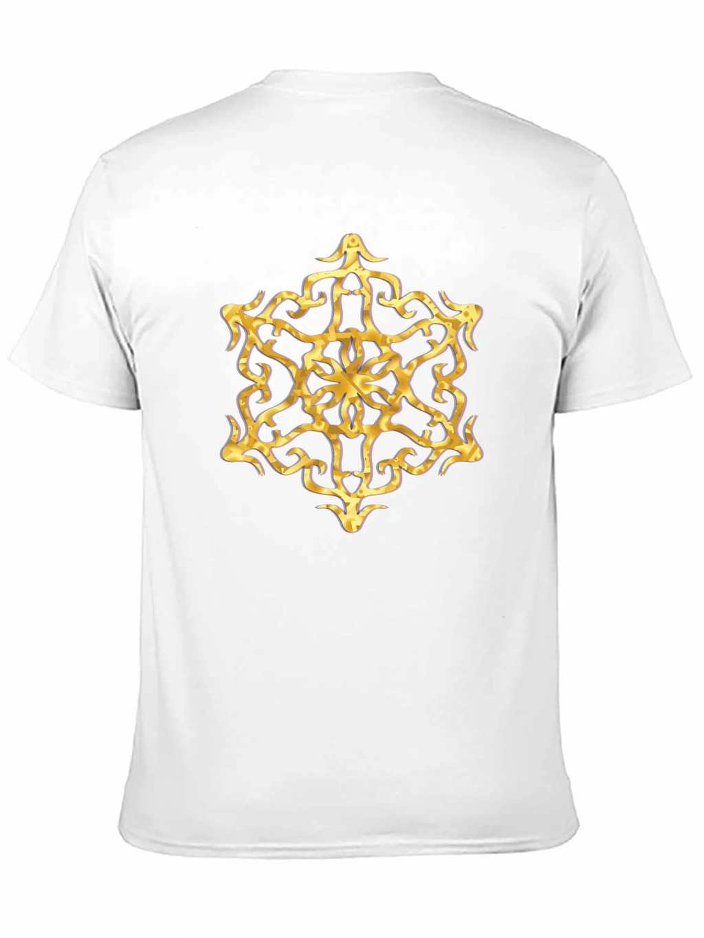 Golden Mandala Graphic Tee - Stylish Mens Black T-Shirt
