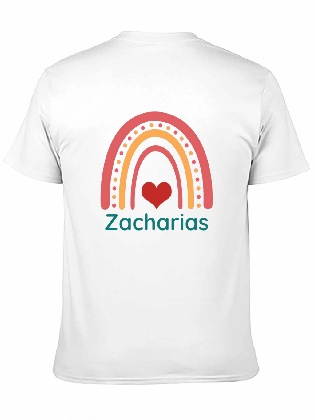 Zacharias Rainbow Heart T-Shirt - Black