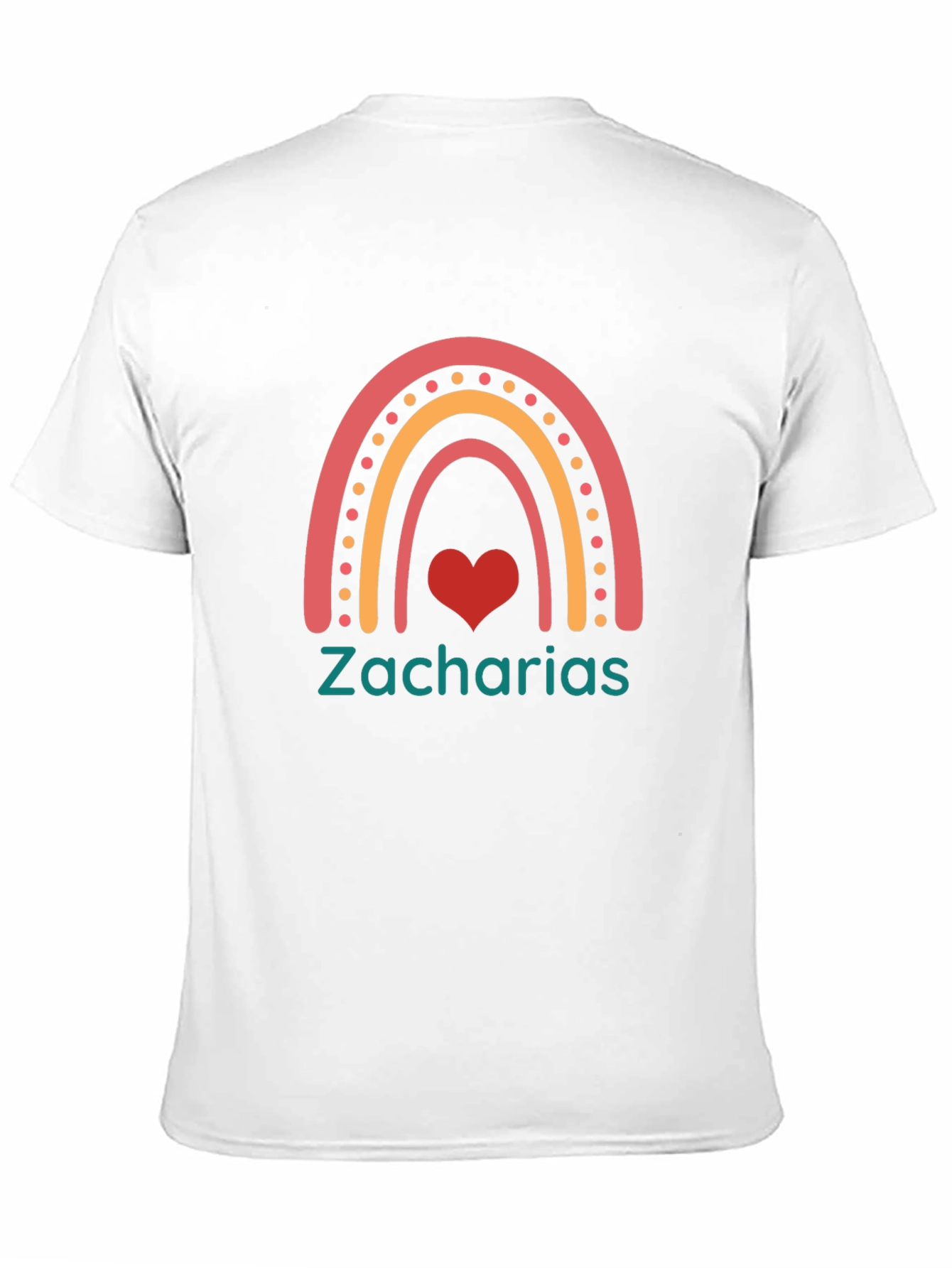 Zacharias Rainbow Heart T-Shirt - Black