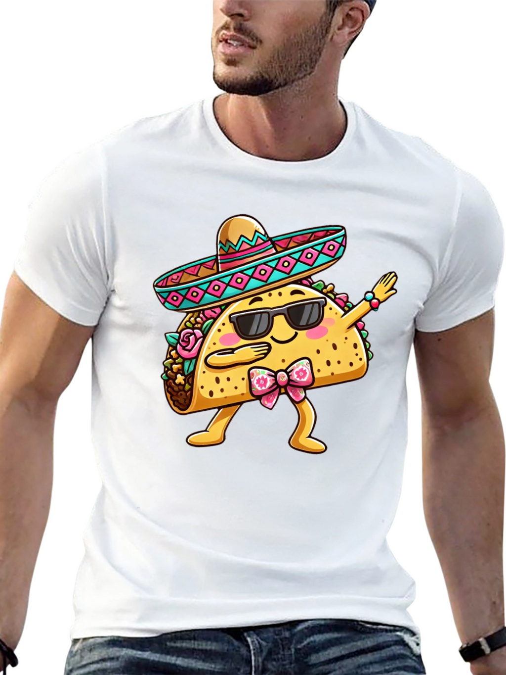 Dabbing Taco T-Shirt - Funny Cinco de Mayo Tee