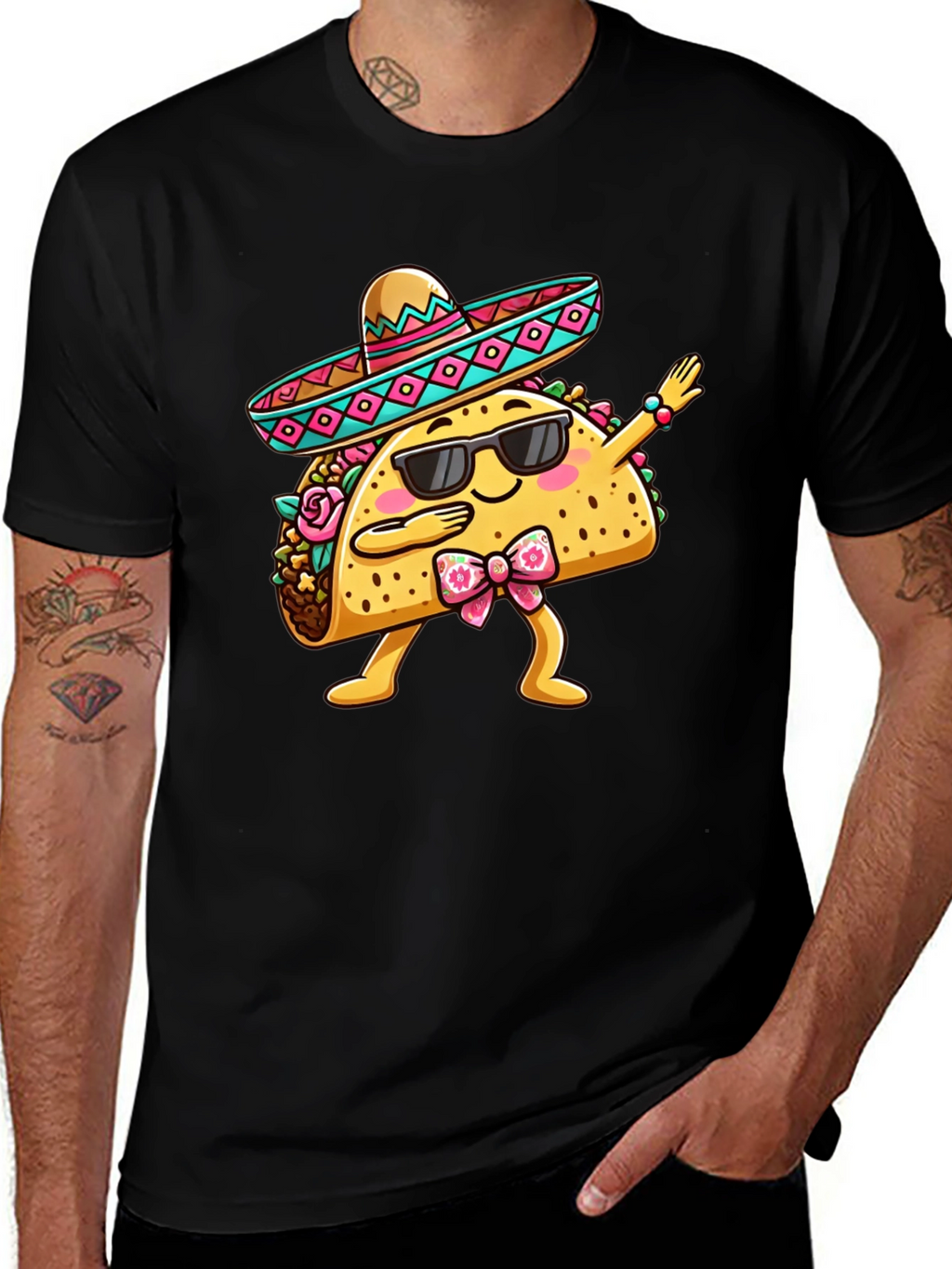 Dabbing Taco T-Shirt - Funny Cinco de Mayo Tee