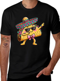 Dabbing Taco T-Shirt - Funny Cinco de Mayo Tee