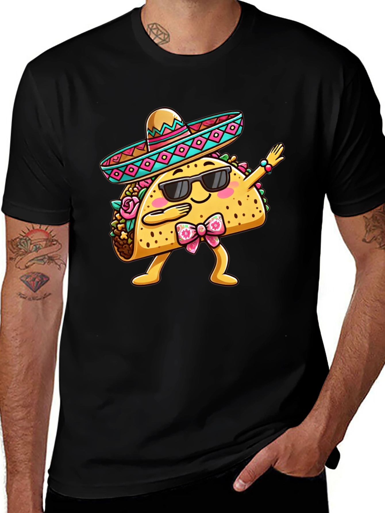 Dabbing Taco T-Shirt - Funny Cinco de Mayo Tee