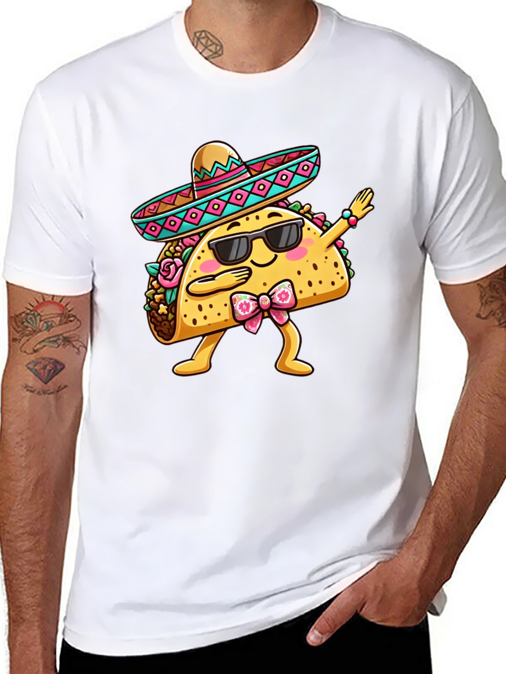 Dabbing Taco T-Shirt - Funny Cinco de Mayo Tee