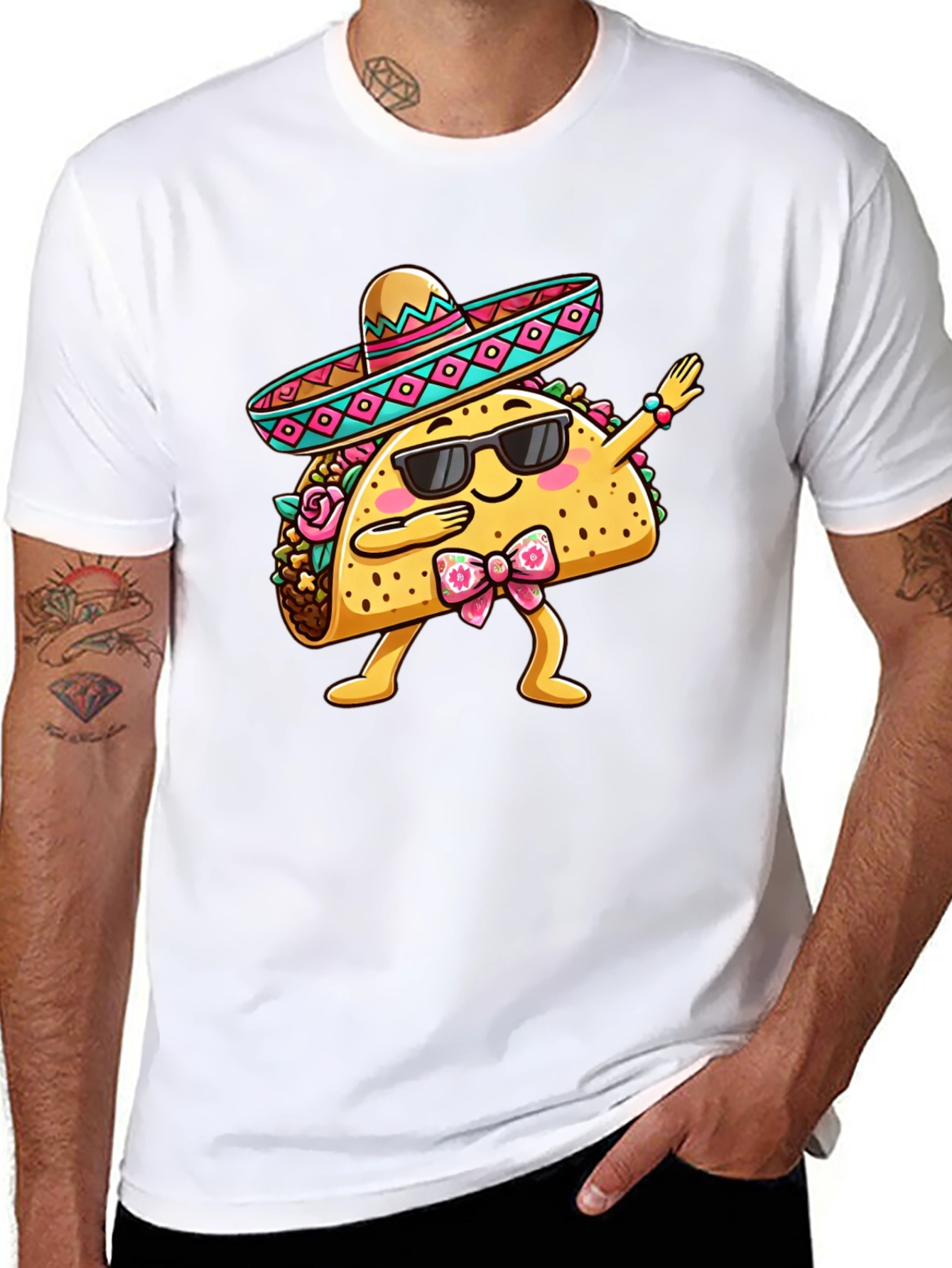 Dabbing Taco T-Shirt - Funny Cinco de Mayo Tee