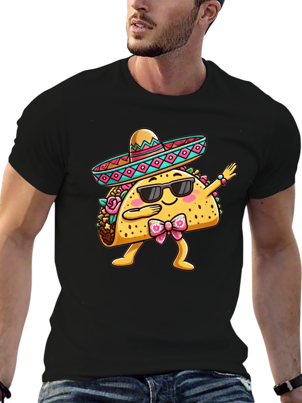 Dabbing Taco T-Shirt - Funny Cinco de Mayo Tee