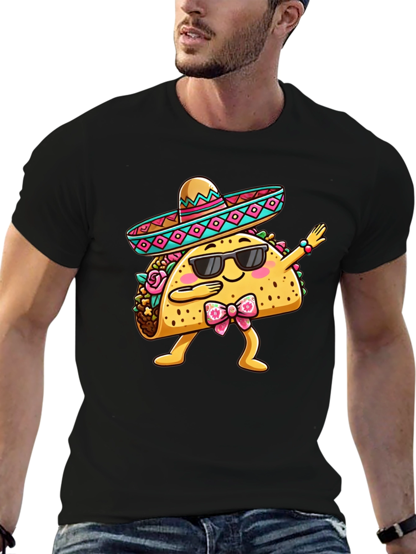 Dabbing Taco T-Shirt - Funny Cinco de Mayo Tee