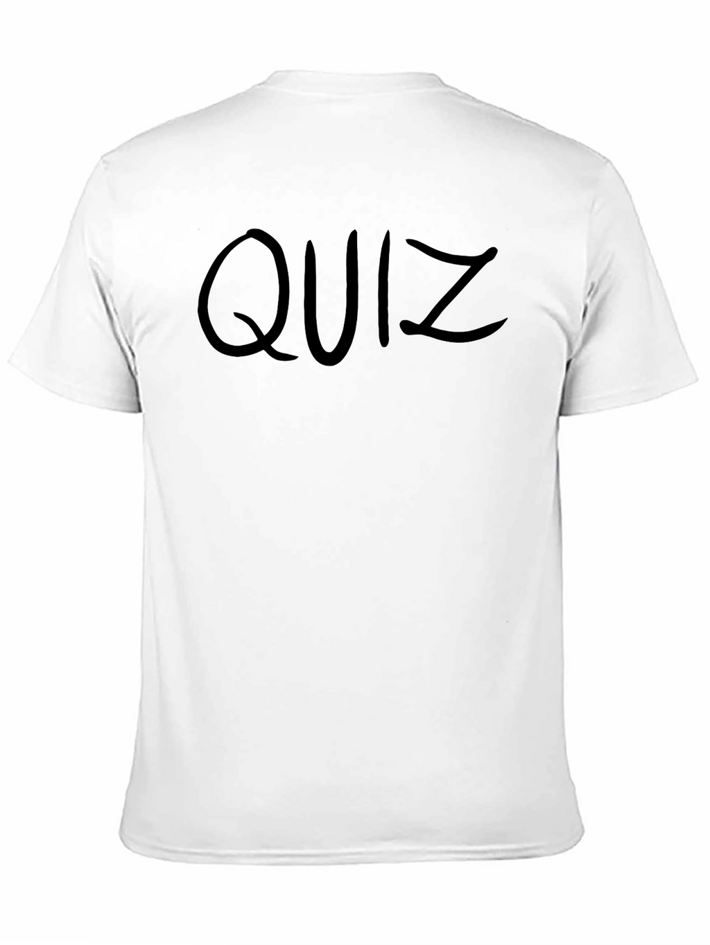 Quiz Graphic Tee - Black Cotton T-Shirt