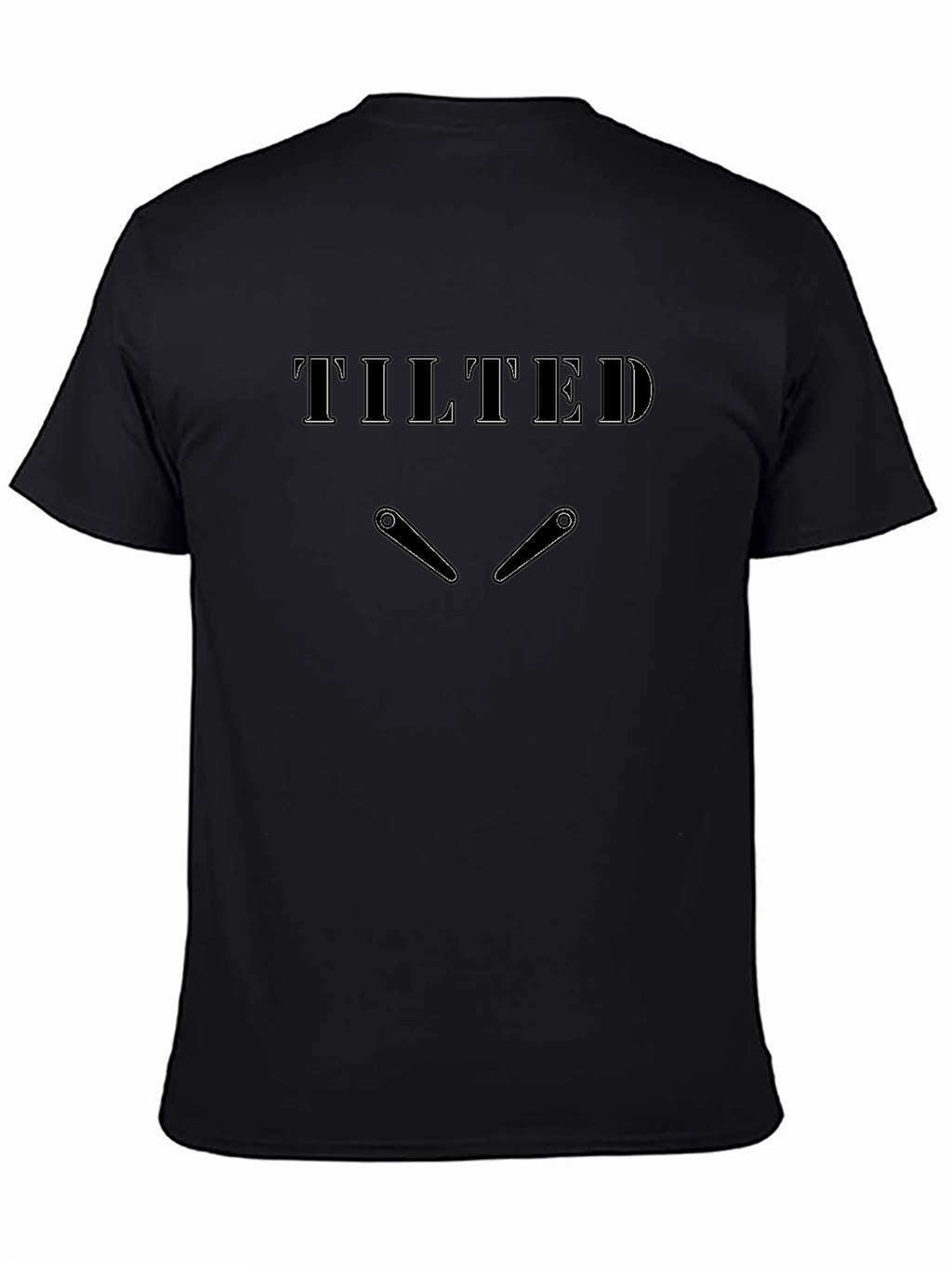Tilted Pinball Graphic T-Shirt - Black
