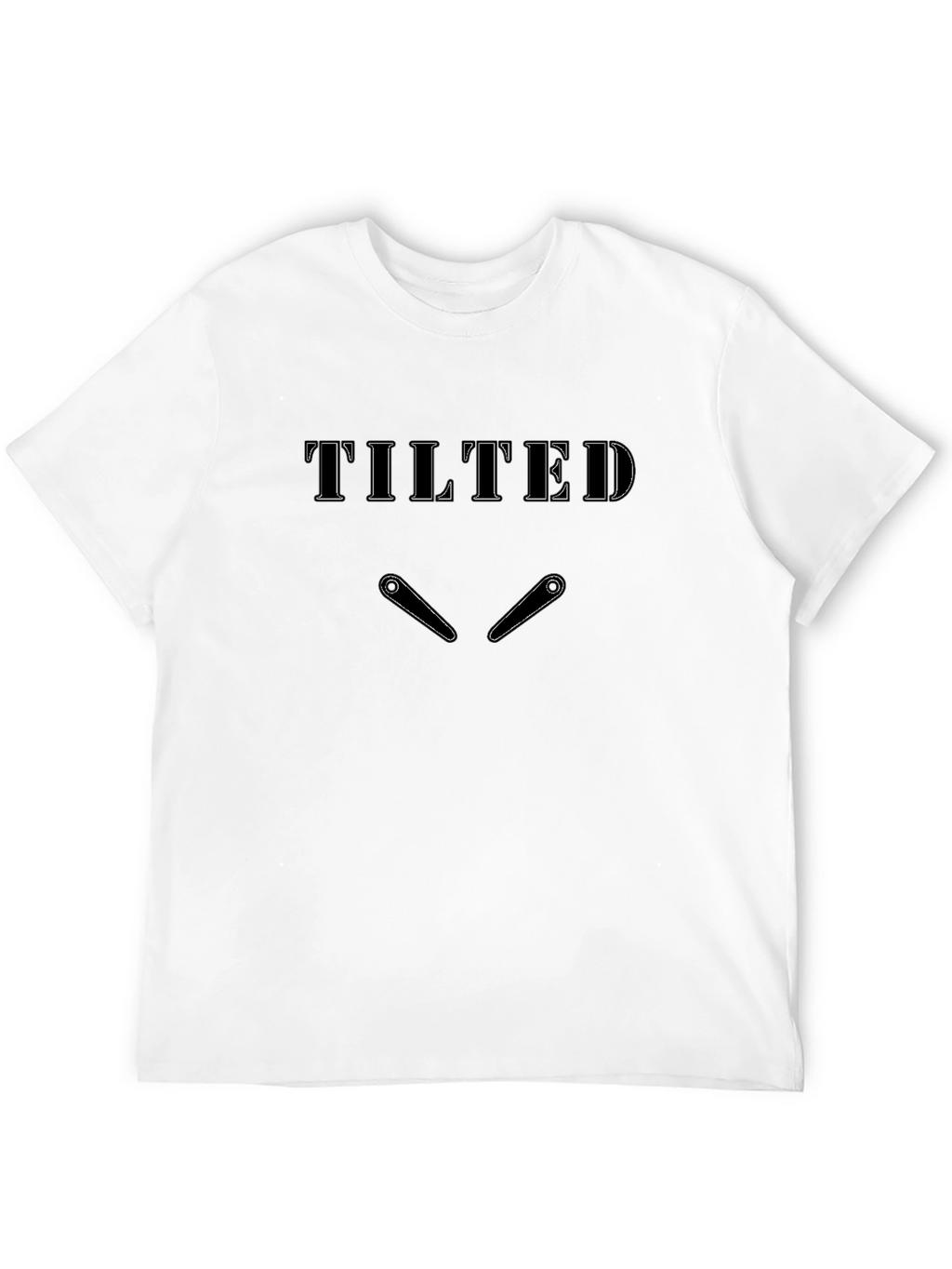 Tilted Pinball Graphic T-Shirt - Black